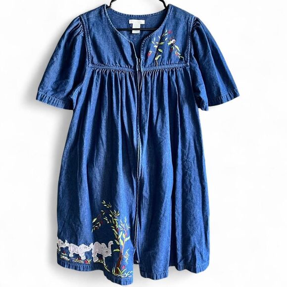Bechamel Embroidered Denim Dress - Picture 2 of 8